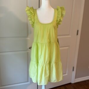 NWT - NATION The Luella Dress - XS - Color:  tennis ball